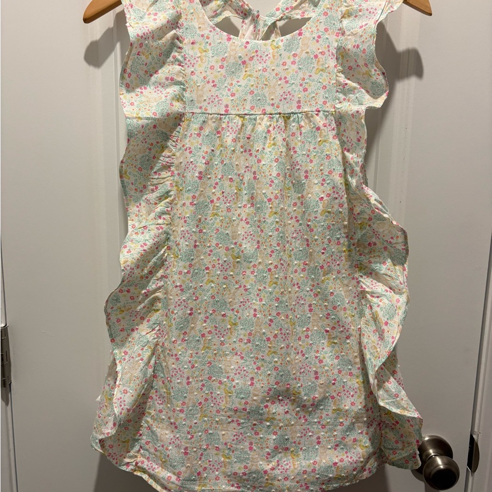 Floral Ruffle Sundress - Pastel Pink & Mint